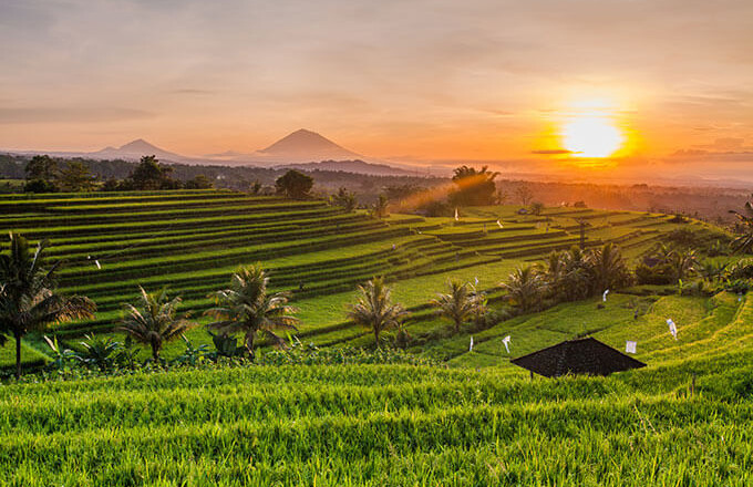 Where is the cleanest air in Bali?
