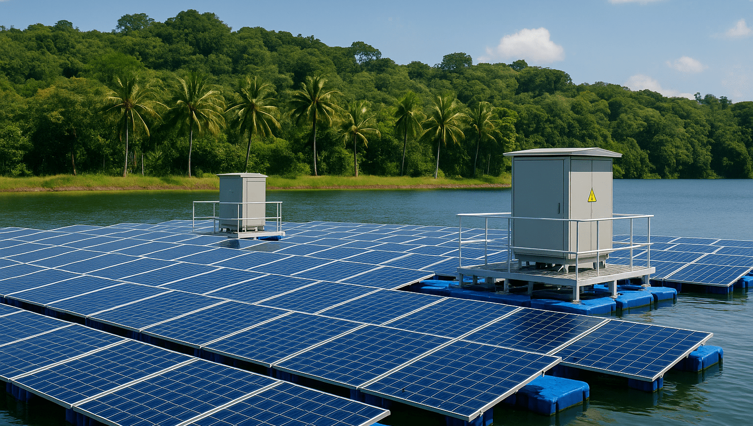 На Бали заработала плавучая солнечная электростанция