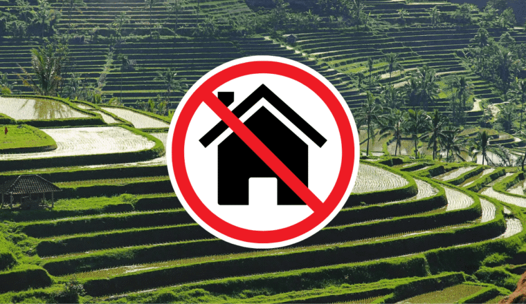 Бали вводит жёсткие правила против застройки сельхозземель