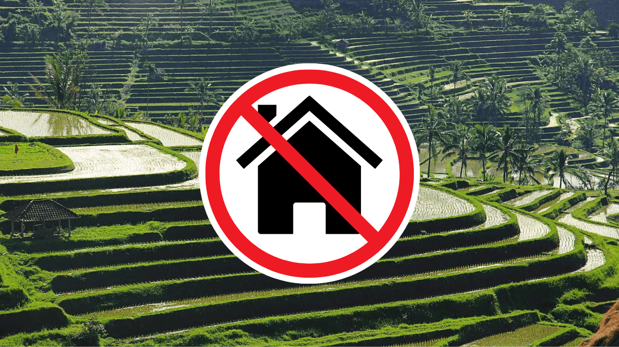 Бали вводит жёсткие правила против застройки сельхозземель